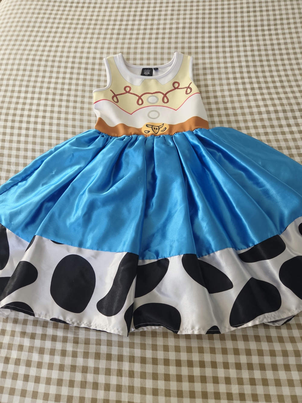 Toy Story Jessie Blue & White Cowgirl Dress, Sz 7-8